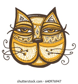 CAT face MOOD tribal