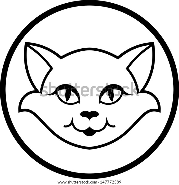 Cat Face Vector Icon Stock Vector (Royalty Free) 147772589 | Shutterstock