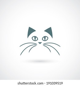 Cat Face - Vector Illustration