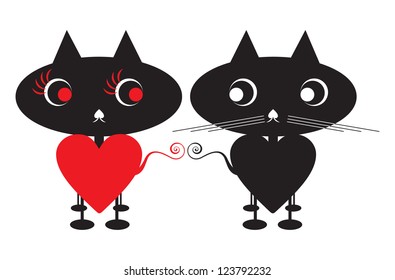 Cat Family in love