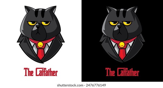 The cat father design full colours