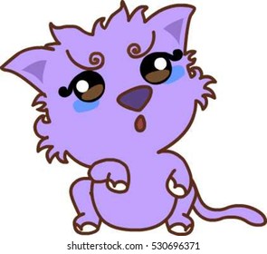 a cat feels guilty.