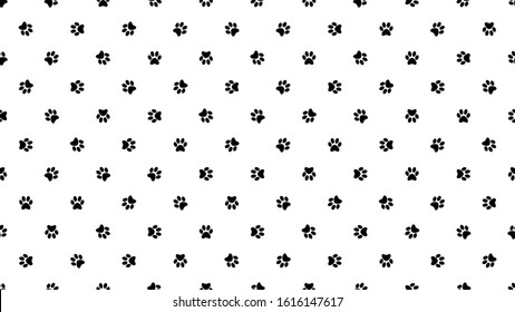 Cat feet pattern. Small seamless chaotic random. Widescreen resolution, 4K aspect ratio or full hd.
