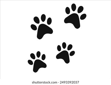 cat feet vector design hand dawn