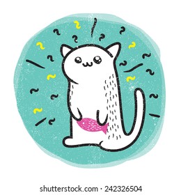 Cat with fish