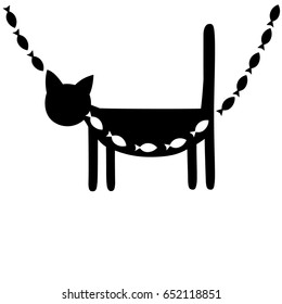 cat and fish