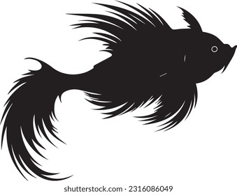 Cat fish animal silhuette images