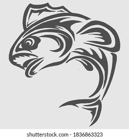 Cat Fish Vector Image Free Download