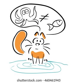 Cat fishing