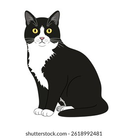 Cat flat vector illustration EPS 10