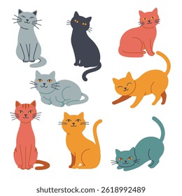Cat flat vector illustration EPS 10