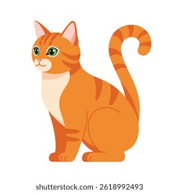 Cat flat vector illustration EPS 10