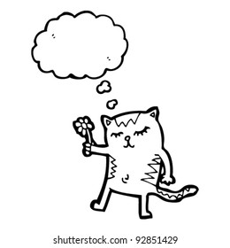 dibujos animados de gatos con flores