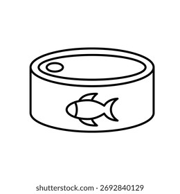 cat food can icon vector web design 