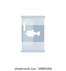 cat food can icon. vector illustration
