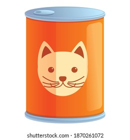 Cat food dish icon. Cartoon of cat food dish vector icon for web design isolated on white background