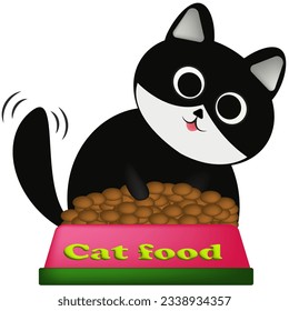 cat food 
dry food 
cat food cup 
cat food
 cat eater