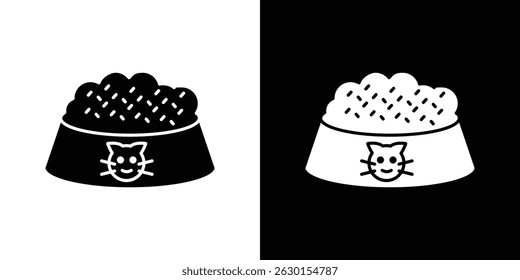 Concepto de icono de comida de gato, Ilustración vectorial