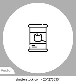 Cat food icon sign vector,Symbol, logo illustration for web and mobile