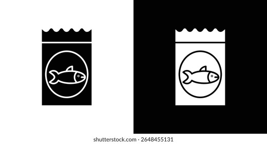 Cat food icon symbol collection. Flat vector stock illustration.