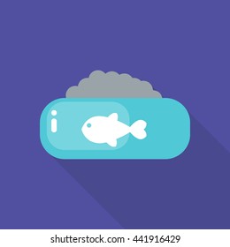 cat food icon. vector illustration