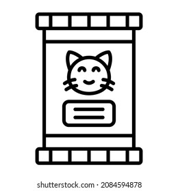 Cat Food icon vector image. Can also be used for web apps, mobile apps and print media.
