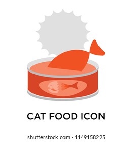 Cat food icon vector isolated on white background for your web and mobile app design, Cat food logo concept