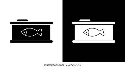 Cat food icon vector, solid illustration, pictogram