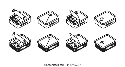 cat food vector fish can icon logo kitten calico character cartoon doodle illustration design white