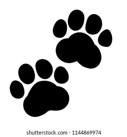 Cat Footprint Animal Footprint Stock Vector (Royalty Free) 1144869974 ...