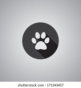 Cat footprint icon