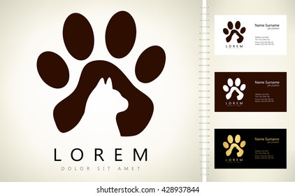 cat footprint logo