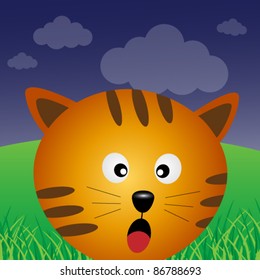Cat in the forest