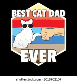 cat funny illustrator vector print poster