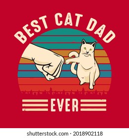 cat funny illustrator vector print poster