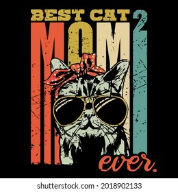 cat funny illustrator vector print poster