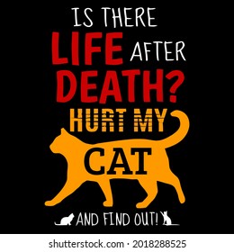 cat funny quote about cats gift flowy art ank art op design vector illustration for use in design and print poster canvas