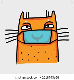 cat funny vector lover dessign