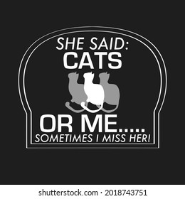 cat funny vector lover dessign