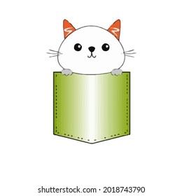 cat funny vector lover dessign