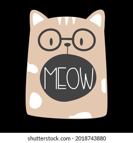 cat funny vector lover dessign