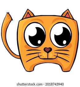 cat funny vector lover dessign