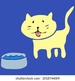 cat funny vector lover dessign