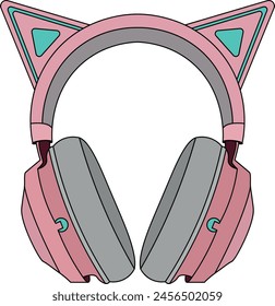 Cat Gaming Headset Headset Gamer Streamer Video Games PC Console	