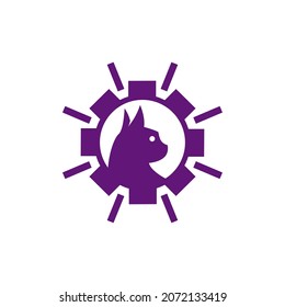 Cat gear logo ready to use.