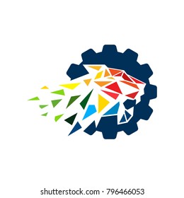 Cat Gear Logo Vectors