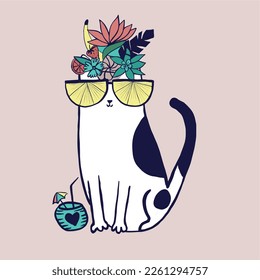 Cat graphic design. Illustration, kids, tshirt graphic, girl, animal and more