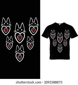 CAT GRAPHIC T-SHIRT. Cat T-shirt.Vector illustration.T-shirt graphics Can be used for print, children wear, Baby shower celebration and poster.Cat label.Cat logo.