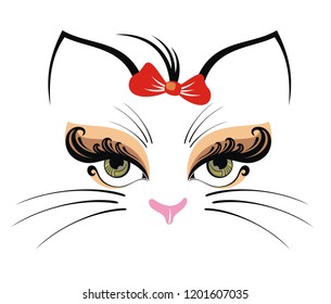 Cat graphic.Animal print.