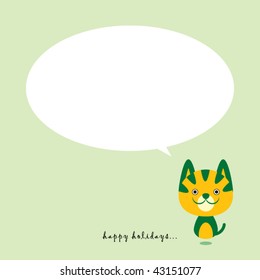 cat greeting card
